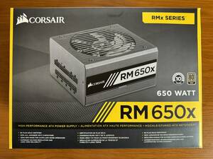 Corsair RM650x 80PLUS GOLD認証取得 650W静音電源ユニット PS593 CP-9020091-JP（中古）