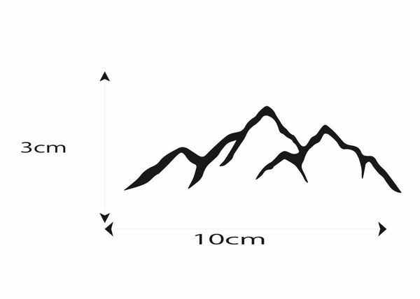 キャンプ　カッティング　ステッカー マウンテン　ハード　山