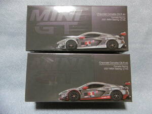 未開封新品 MINI GT 315 Chevrolet Corvette C8.R #3 & 316 Chevrolet Corvette C8.R #4 左ハンドル 2台組