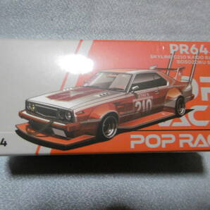 未開封新品 POP RACE 1/64 PR64-26 SKYLINE C210 KAIDO RACER BOSOZOKU STYLEの画像1