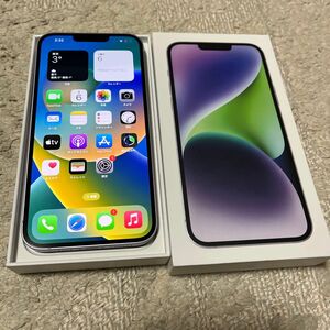 【ＧＷ特価】 Apple iphone14plus 128GB パープル 3L277J/A　デモ機