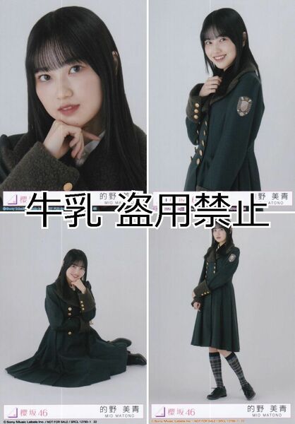 的野美青 生写真 コンプ 櫻坂46 何歳の頃に戻りたいのか？