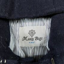 メンズビギ【紳士の為の一着】MEN'S BIGI コート　ジャケット　キルティング　ダウン　くるみボタン　ネイビー　濃紺　M位_画像4