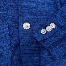 ラブレス【モテる一着】LOVELESS テーラードジャケット　ロゴ刺繍　ボーダー　ブルー　青_画像6
