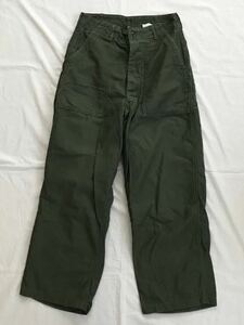 U.S.ARMY ファティーグパンツ　30×33 60s〜70s アメリカ軍　ベイカーパンツ　ARMY　MILITARY　コットンサテン