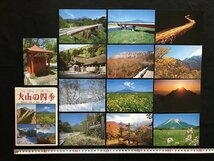 i△*　昭和の絵葉書　大山の四季　鳥取県　秀峰大山　26枚入　未使用　景色　自然　/A01-④_画像2