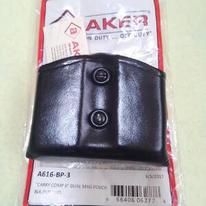 AKER CARRY COMP 　DUAL MAG POUCH 9/40 A616-BP-3 エイカー　マガジンポーチ　グロック等