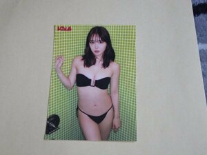 白間美瑠　黒ビキニ　雑誌BOMB(ボム)12月号付録　生写真　新品　送料無料　非売品