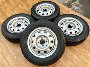 TOPY 14インチ スチールホイール★ DUNLOP 175/70R14 4本★ヤリス フィット アクア ヴィッツ フリード シエンタ ポルテ キューブ等に