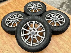 Exceeder 15インチ ホイール＆BS BLIZZAK 195/65R15 4本セット★ノア ヴォクシー エスクァイア オーリス ステップワゴン アテンザ セレナ