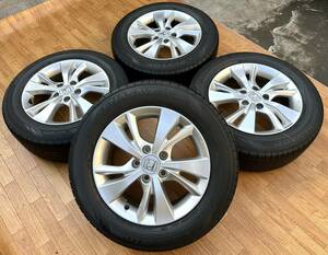 ホンダ ヴェゼル 純正 16インチ アルミホイール＆DUNLOP 215/60R16 4本セット◆オデッセイ ジェイド アコード等にも