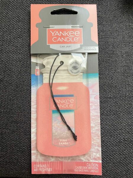 Yankee candle PINKSANDエアフレッシュナー　CAR JAR 芳香剤