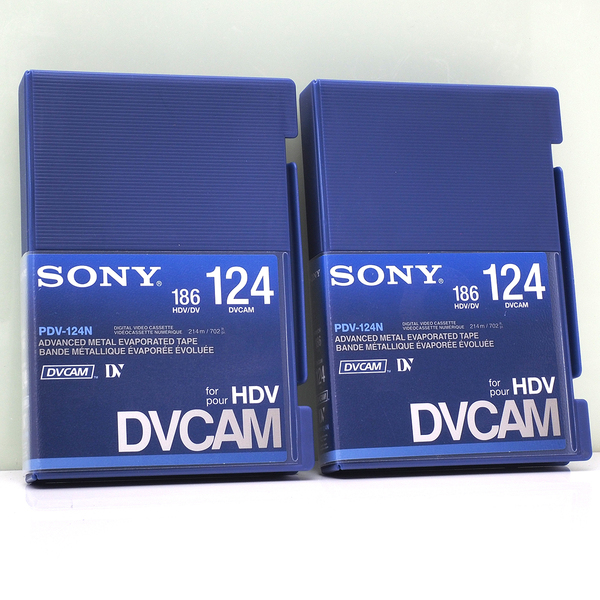 2本 SONY PDV-124N スタンダード DVCAM テープ 124分 業務用テープ 未使用 2本まとめてセット ソニー HDV DV DVCAM
