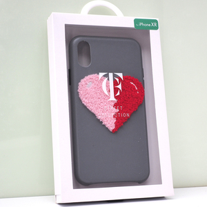 Apple iPhone XR (6.1インチ)用 CASE FACTORY 北欧デザイン 背面 ケース STREET COLLECTION ハート グレー Woolly Heart Grey 未開封品