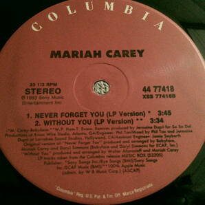 US12' Mariah Carey/Never Forget You/Without Youの画像4