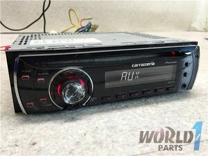 CARROZZERIA カロッツェリア DEH-340 1DIN オーディオデッキ 日産ハーネス付き CD AUX ECR32 スカイラインで使用 Pioneer パイオニア