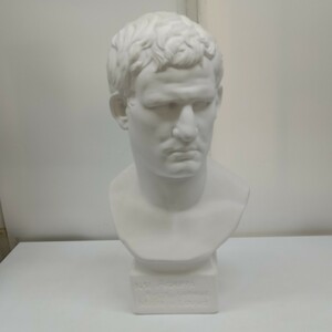 石膏像 アグリッパ AGRIPPA 胸像 美術 画材 彫刻 デッサン 置物 オブジェ 約60cm