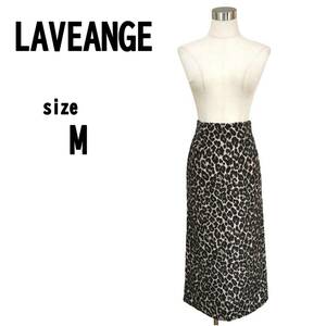 【M】LAVEANGE ラビアンジェ レディース ヒョウ柄 ロング スカート