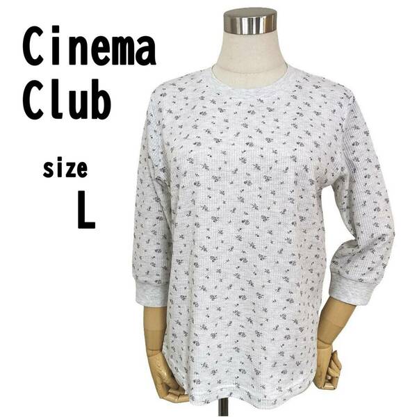 【L】Cinema Club シネマクラブ レディース Tシャツ 花柄トップス