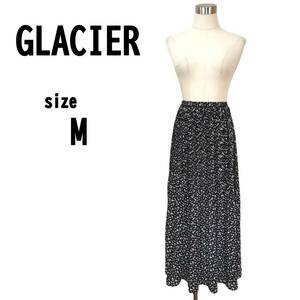 【M】GLACIER グラシア レディース 花柄 スカート 薄手 裏地付き