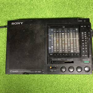 S592 SONY ソニー ICF-7601 ラジオ ポータブルラジオ 部品取り 長期保管品 動作未確認 現状品 ジャンク品扱い