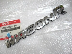 ★希少 ワゴンR WAGON R MH21S SUZUKI 新品 77831-58J00 ロゴ リア シルバーエンブレム 1点 旧車