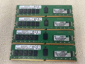 4個セット計64GB Samsung M393A2K43BB1 16GB 2Rx8 PC4-2666V DDR4 ECC REG メモリ サーバー Gen10 用 HP 840756-091 835955-B21