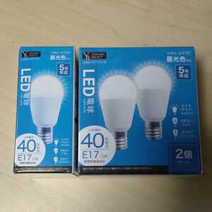 □YAMADA SELECT　LED電球 40W 昼光色 口金E17 昼光色 ×3個セット