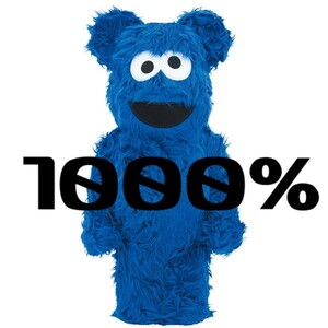 【新品未開封】BE@RBRICK COOKIE MONSTER Costume Ver. 1000％ ベアブリック クッキーモンスター セサミストリート メディコム・トイ