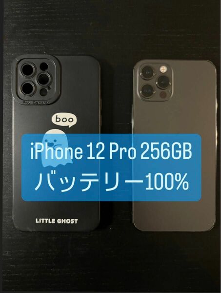iPhone 12 Pro 256GB ケース3点付き SIMロック解除済み 100%
