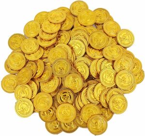 金貨100枚 ルボナリエ 金貨 100枚 アンティーク おもしろ雑貨 コイン カジノ 宝箱 ゴールド お金 おもちゃ 古銭 海賊 
