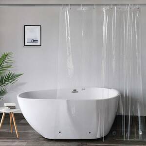クリア 180×220cm AooHome シャワーカーテン 透明 ビニールカーテン バスカーテン ユニットバス 浴室 間仕切り 