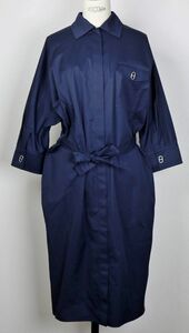 23SS HERMES エルメス ダンクル金具 コットン シャツ ドルマン ドレス ワンピース 36 onepiece dress b7613