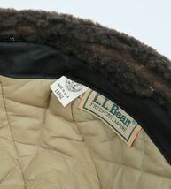 L.L.Bean エルエルビーン USA製 ムートン ボア キルティング 帽子 キャップ 耳当て付き size LARGE b7762_画像8