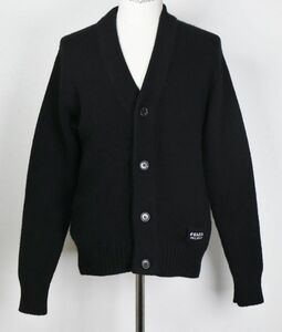 20AW PRADA プラダ ロゴパッチ カシミヤ ニット カーディガン 46 UMG053 cashmere cardigan logo patch black b7680