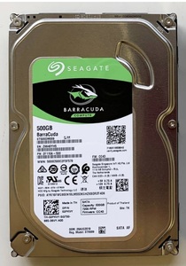 ほぼ新品★使用時間1時間★送料無料★Seagate　ST500DM009 500GB ハードドライブ SATA (SATA/600) 3.5インチドライブ 内蔵型 7200rpm 32MB