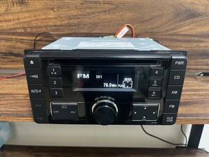 トヨタ純正 2DIN オーディオ CP-W66 CD/AUX 動作確認済み!！