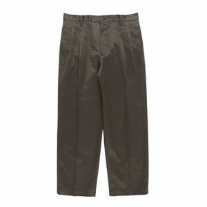 wacko maria double pleated chino trousers ワコマリア チノ トラウザー スラックス パンツ チノパン ワイド 23fw L グレー