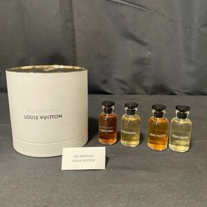 LOUIS VUITTON ルイヴィトン LES PARFUMS ミニ 香水 10ml 4本 箱付き ミルフー コントロモワ アボジェ マティエール・ノワール EDP 