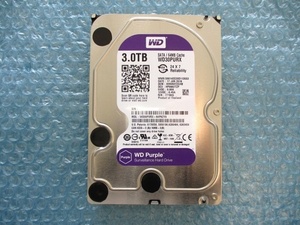 WD Purple 3TB HDD 3.5インチ SATA/64MB Cache 正常 中古動作品【D-92】