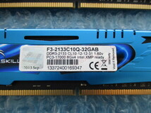 G.SKILL ARES 8GB×2 計16GB DDR3-2133 PC3-17000 1.60v 中古動作品 デスクトップ メモリ 【DM-885】_画像2