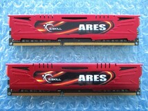 G.SKILL ARES 8GB×2 計16GB DDR3-1600 PC3-12800 1.50v 中古動作品 デスクトップ メモリ 【DM-907】_画像3