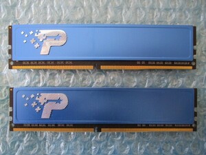 PATRIOT 8GB×2枚 計16GB DDR4 2400MHz 1.2V 中古動作品 デスクトップ メモリ【DM-704】