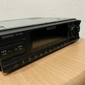 プジョー 106 S16 PEUGEOT 純正 オーディオ カーステ ステレオ1din オプション SONY ソニー XR-5P81 当時物 希少 レア 206 306 406の画像2