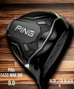 PING ピン G430 MAX 10K ドライバー 9.0 S ALTA J CB BLACK