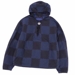 極美品 ルイヴィトン LOUIS VUITTON ジャケット NIGO 22SS ジャイアントダミエレース ウインドブレーカー 50 ネイビー cf01er-rm05e26740