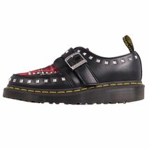 美品 ドクターマーチン Dr.Martens レザーシューズ Ramsey Monk ラムジー モンク シューズ メンズ UK5 ブラック/レッド cf02me-rm05e26789_画像7