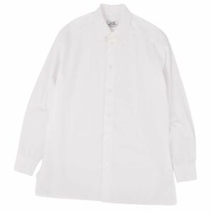  beautiful goods Hermes HERMES shirt long sleeve cotton tops men's France made 39/15 1/2 white cf02me-rm11e26793