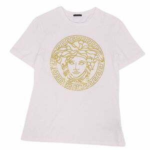 ヴェルサーチ VERSACE Tシャツ カットソー 半袖 ショートスリーブ メデューサ トップス レディース 38(S相当) ホワイト cf02db-rm08f09034