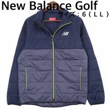 【新品、未使用】ニューバランスゴルフ　 中綿ジャケット　メンズ　サイズ：６（ＬＬ）　ネイビー　秋、冬_画像1